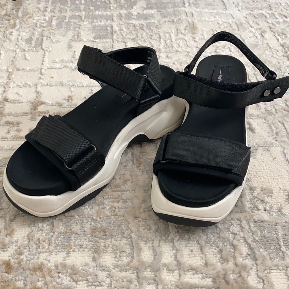 Bershka black sandals